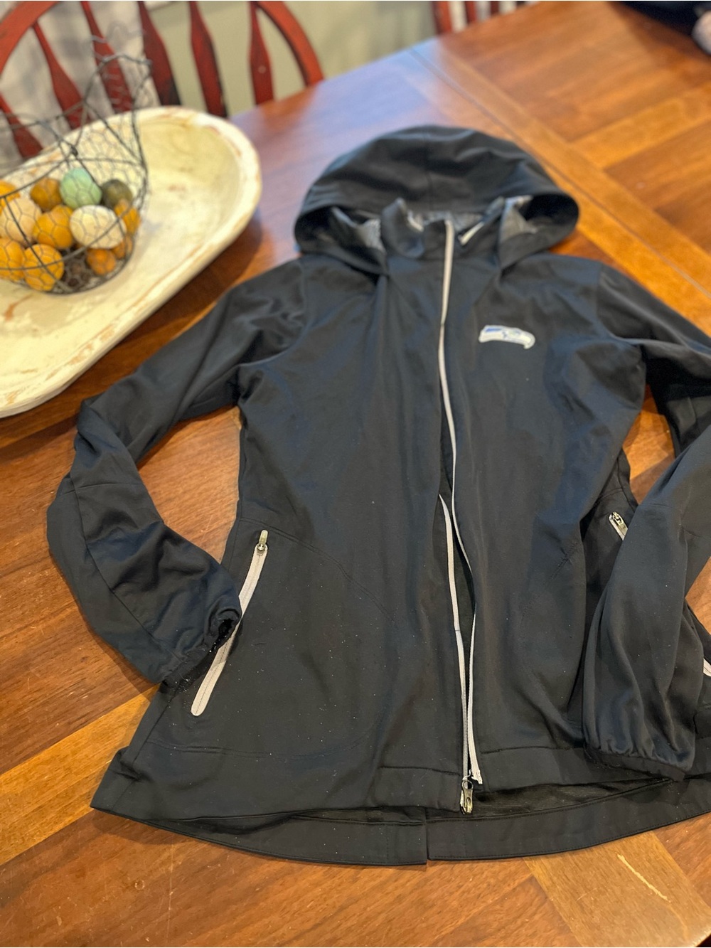 Nike Black Hooded Seahawks Jacket
